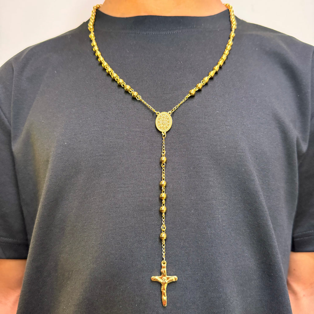 Camándula Con Balines Diamantados