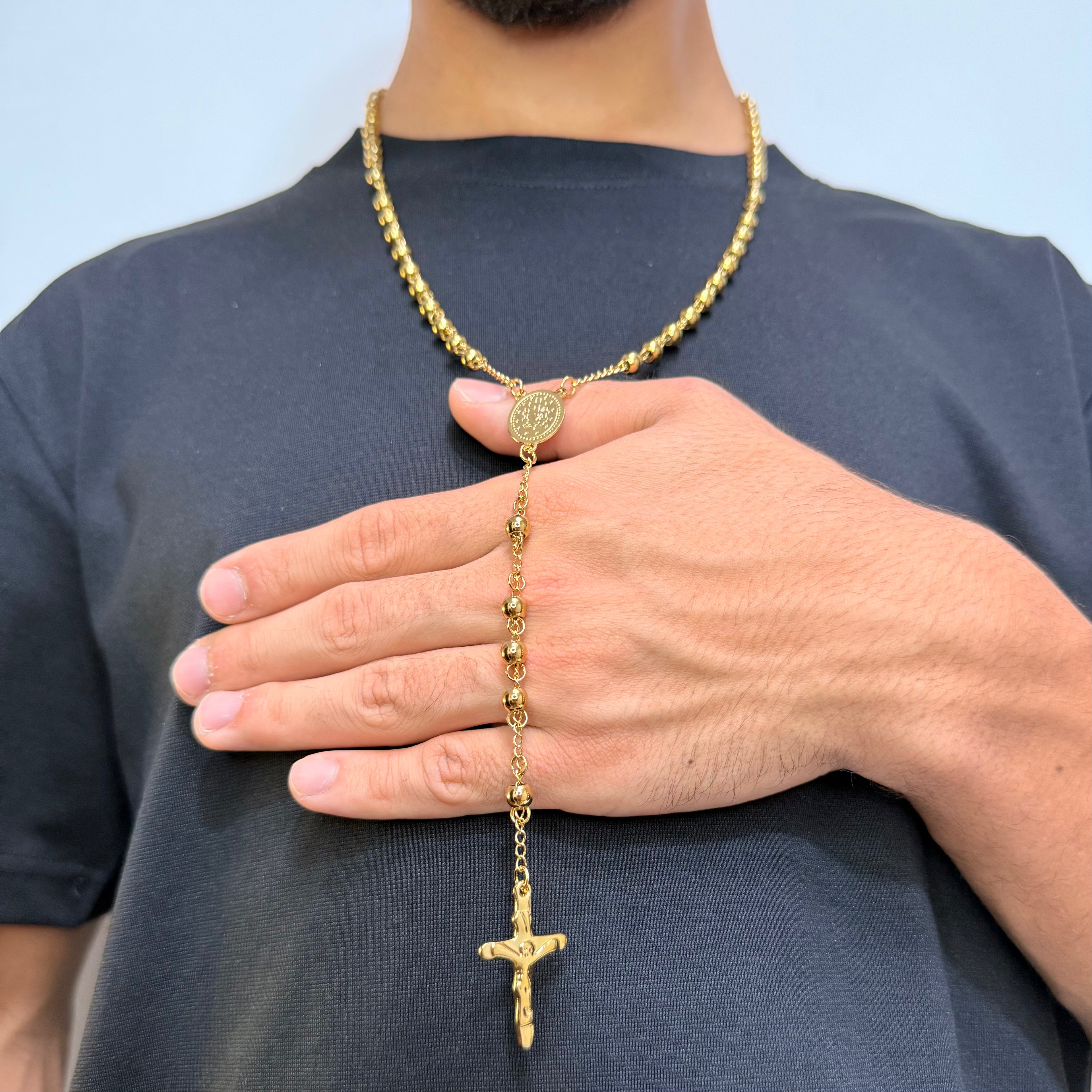 Camándula Con Balines Diamantados