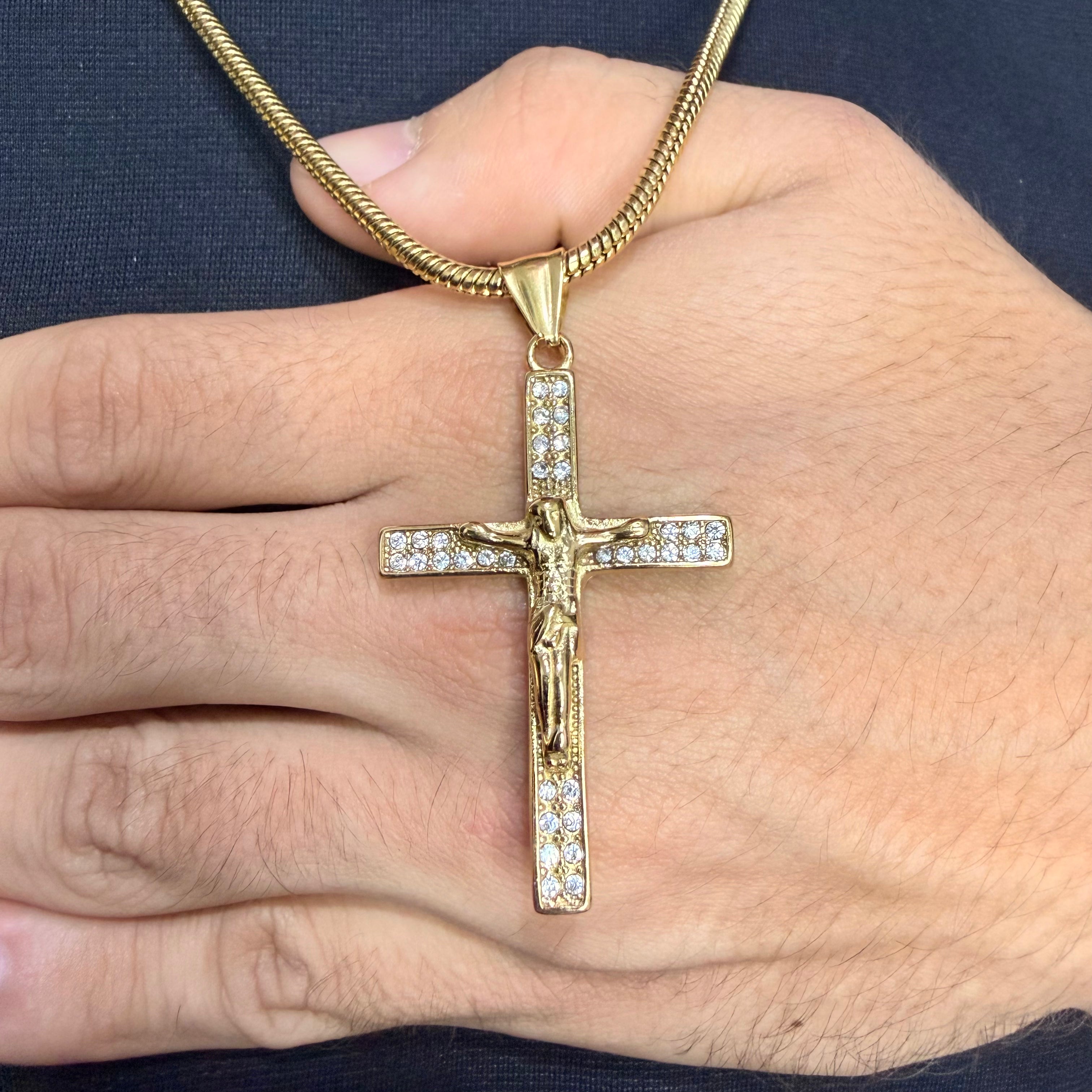 Dije Cristo Con Piedras