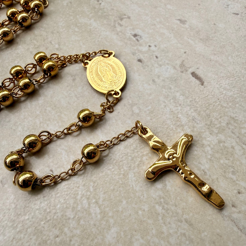 Camándula Con Balines Diamantados