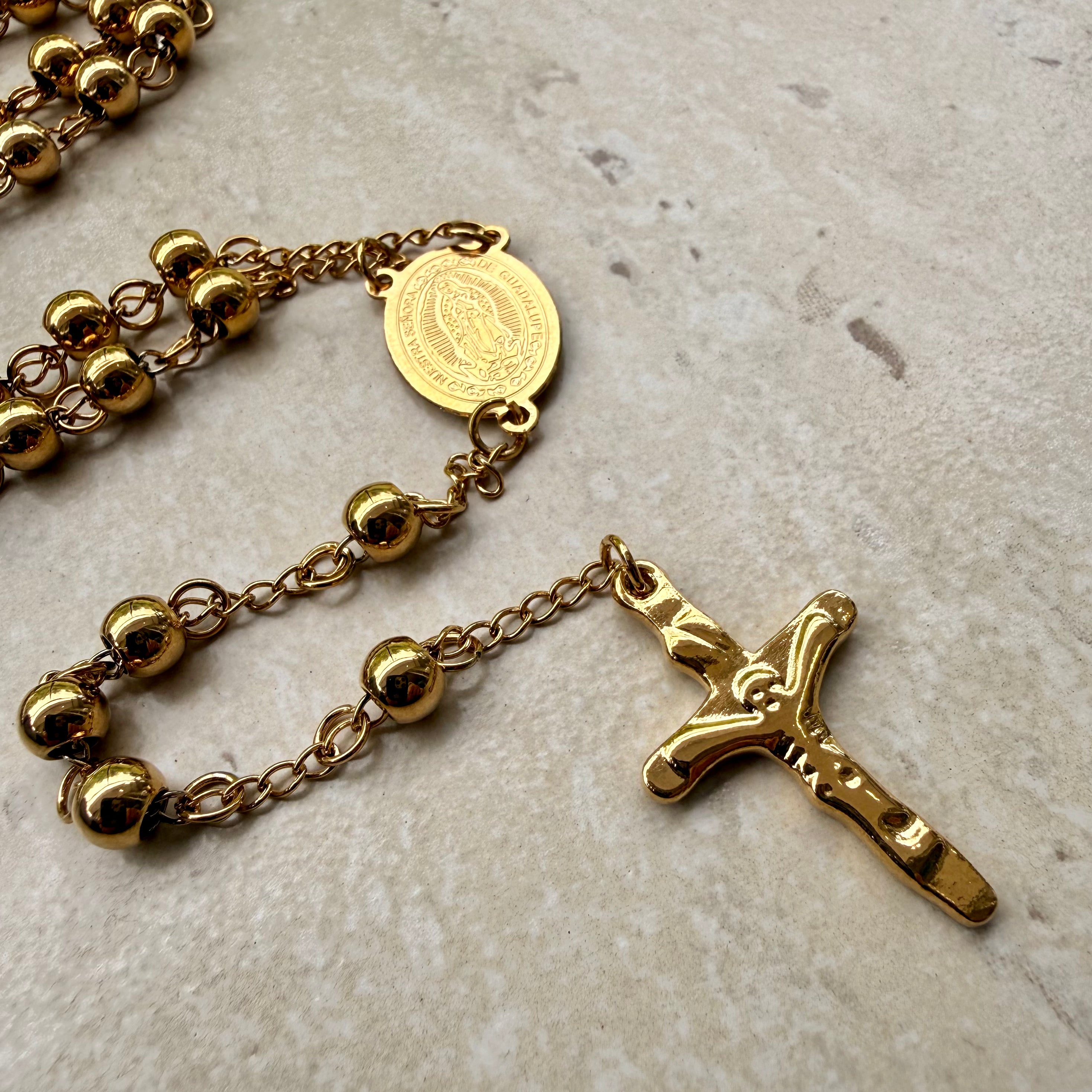 Camándula Con Balines Diamantados