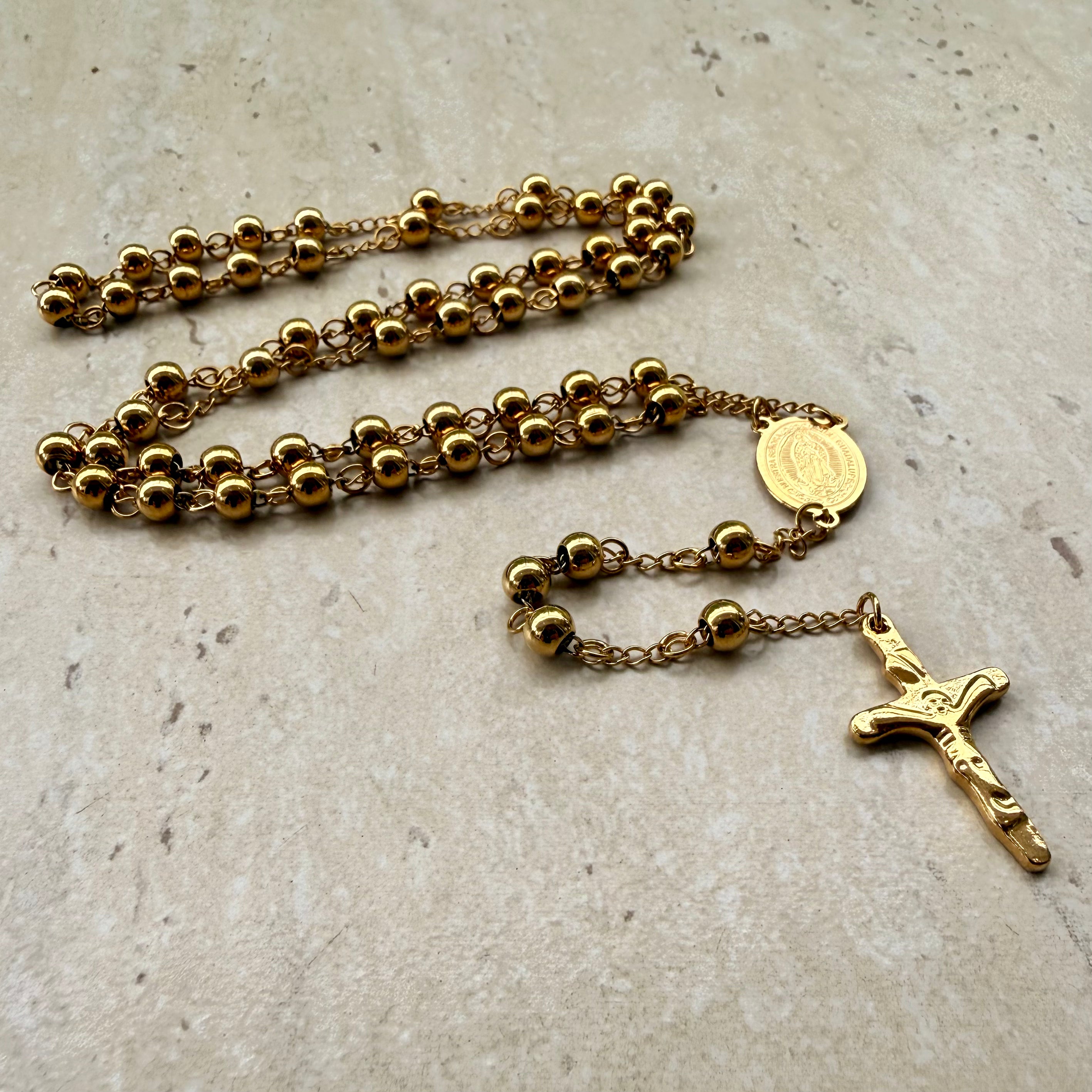 Camándula Con Balines Diamantados