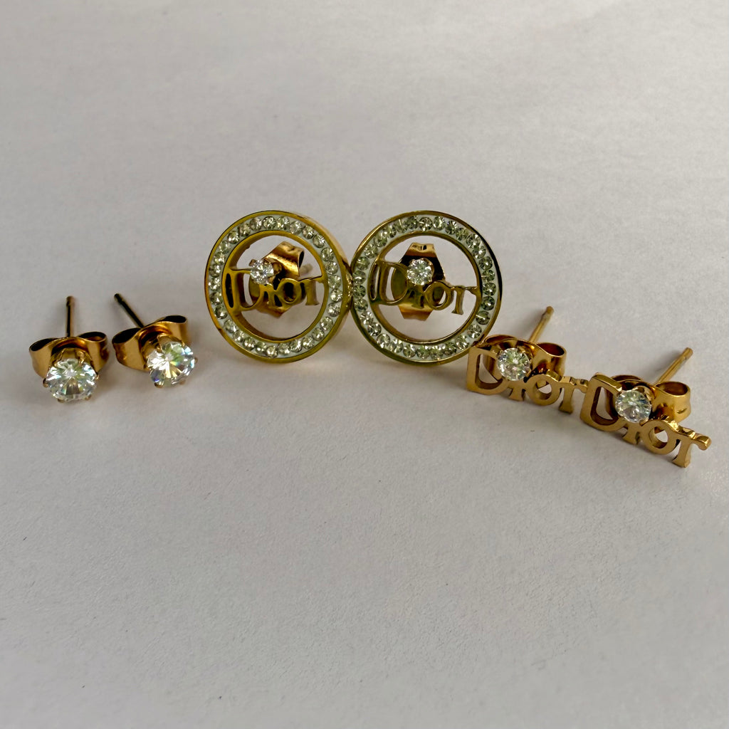Aretes x3 Dior
