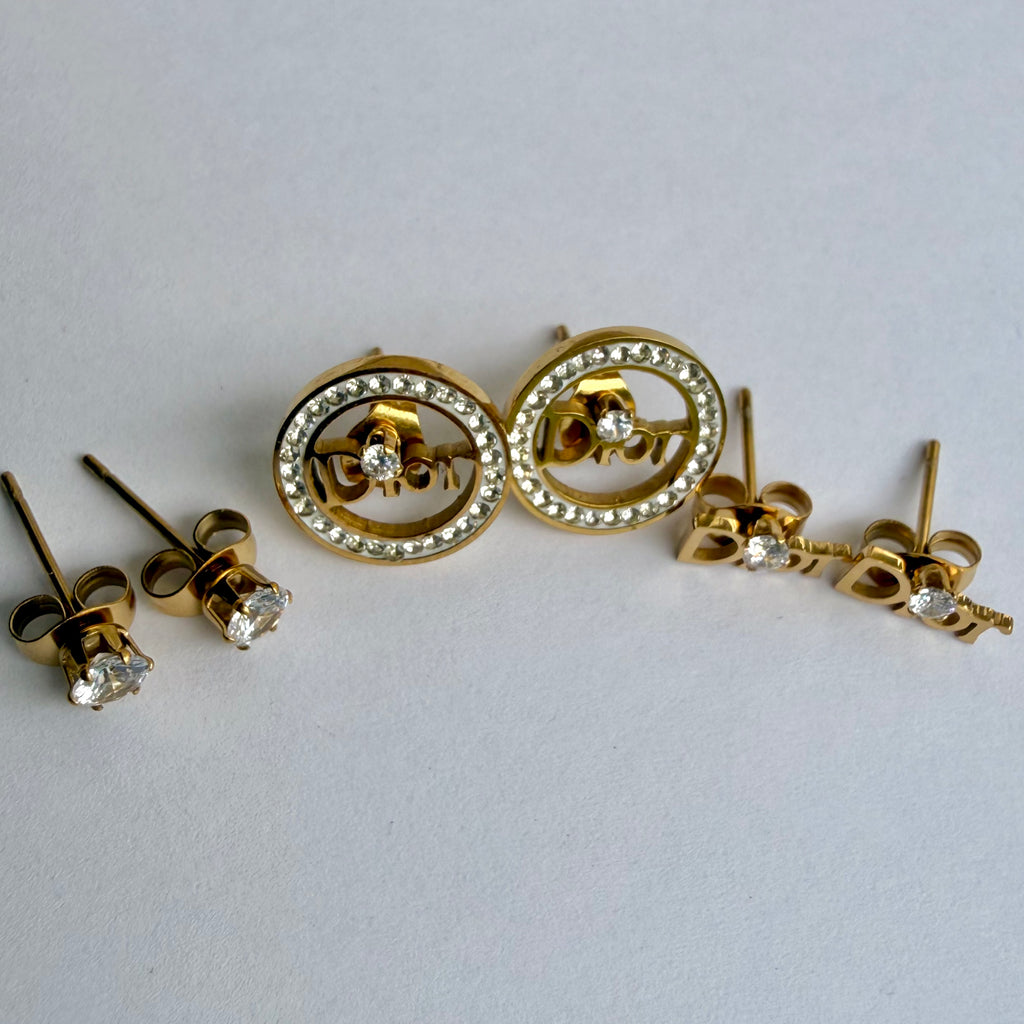 Aretes x3 Dior