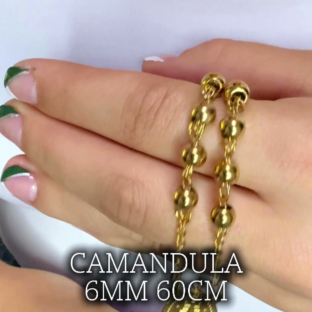 Camándula Con Balines Diamantados